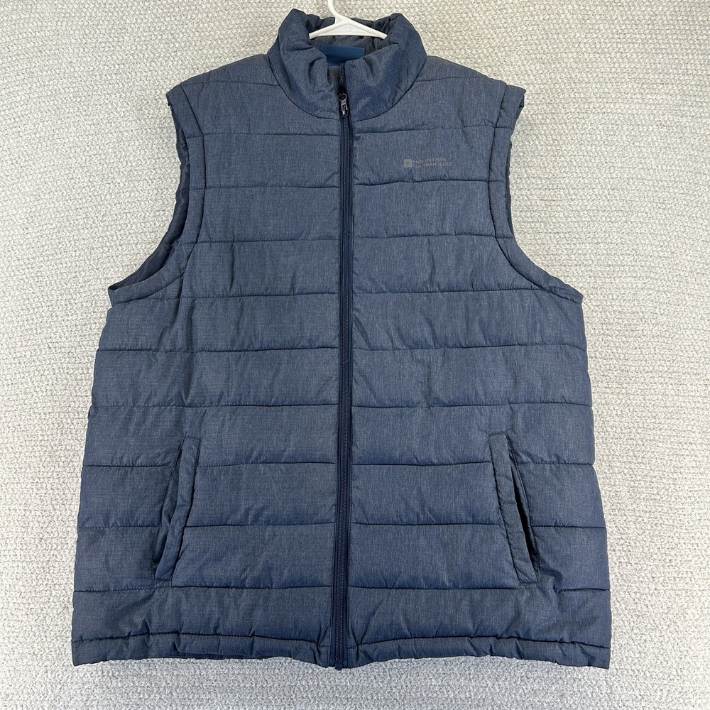 Mountain Warehouse Puffer Vest Men's XL Stalagmite Padded Nylon‎ Insulated FLAW